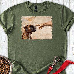God Creates Brindle Boxer T Shirt Gift For Dog Lover