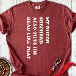 Dutch Shepherd Tilt His Head Premium Tee Gift For Dog Lover