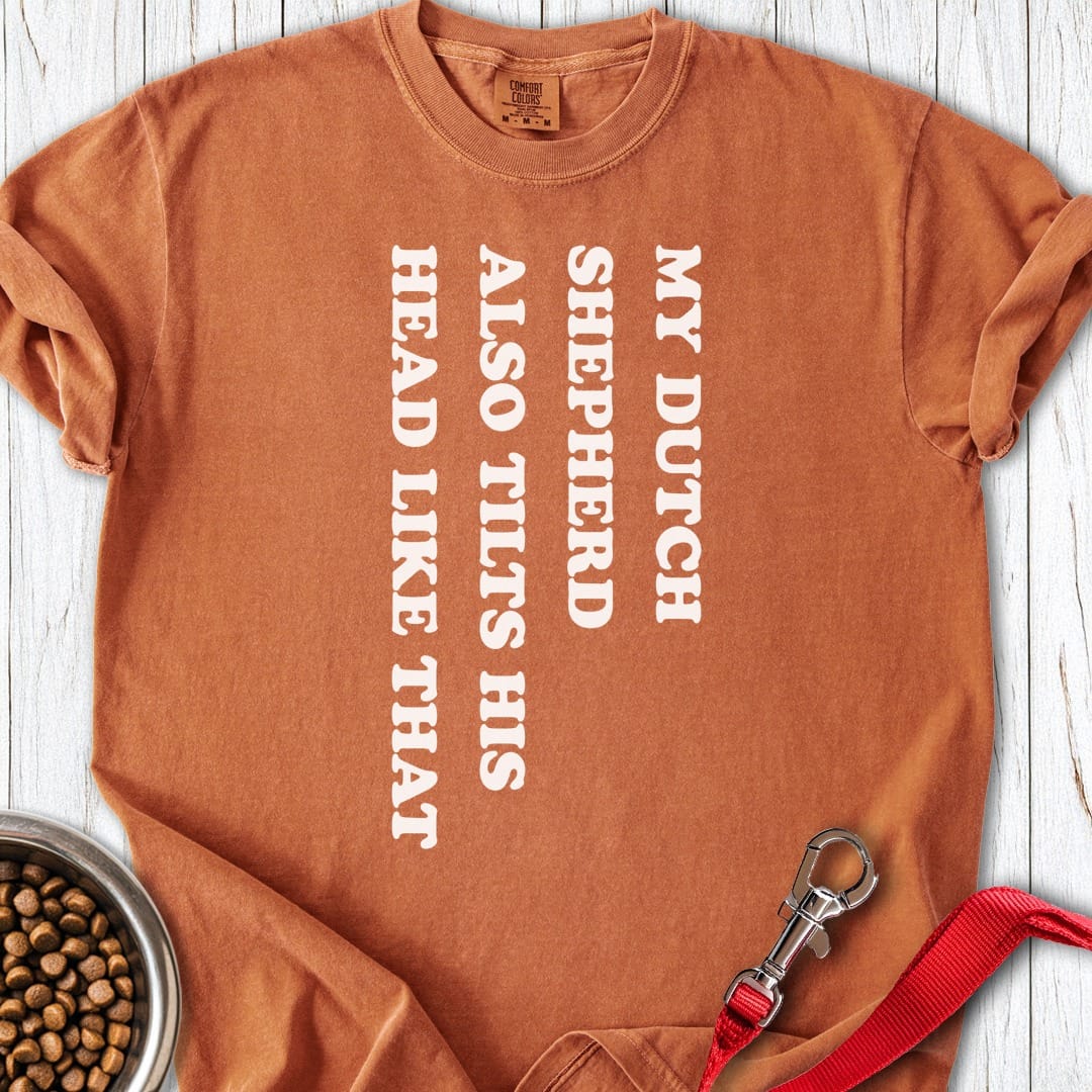 Dutch Shepherd Tilt His Head Premium Tee Gift For Dog Lover