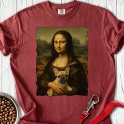 French Bulldog Mona Lisa Premium Tee Gift For Dog Lover
