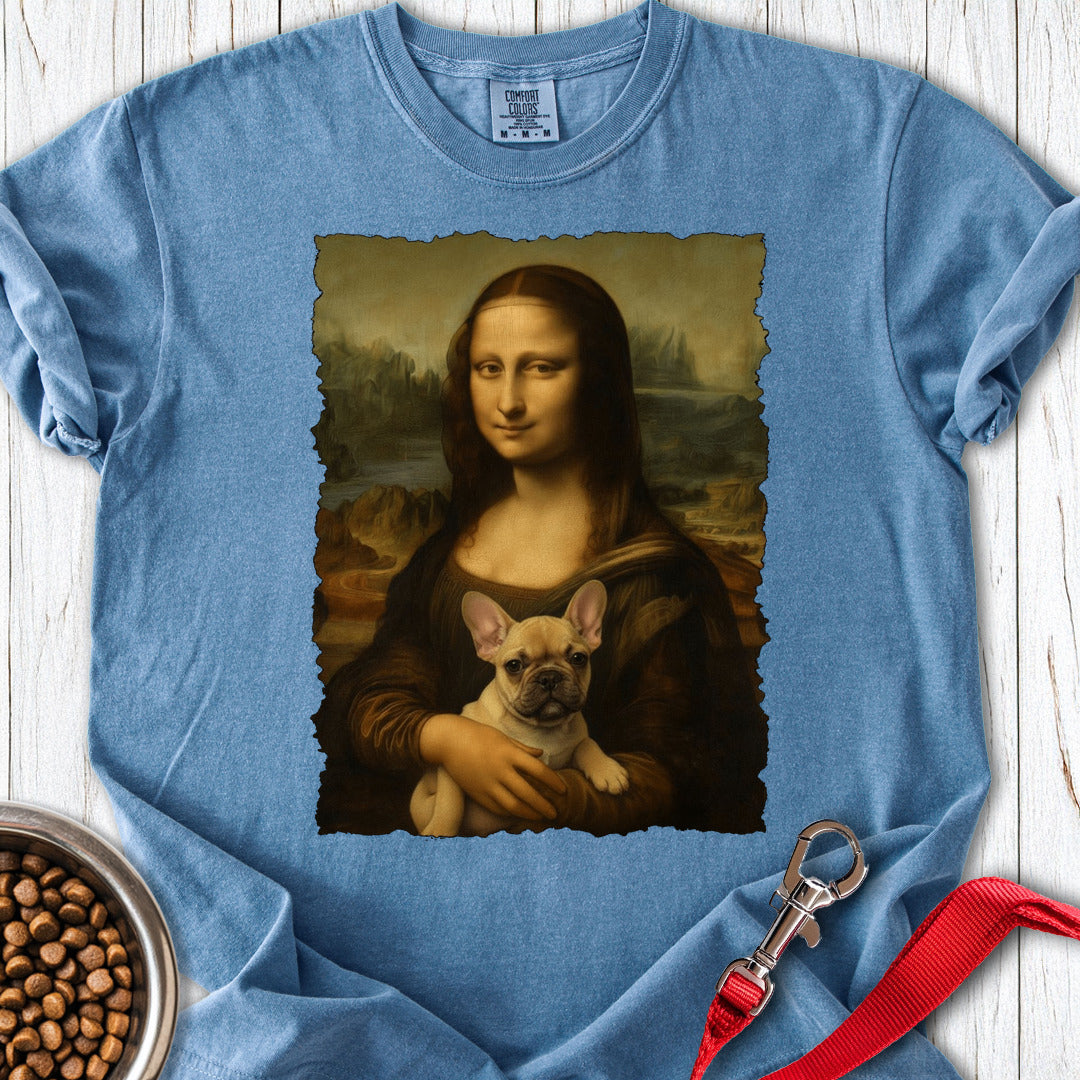 French Bulldog Mona Lisa Premium Tee Gift For Dog Lover