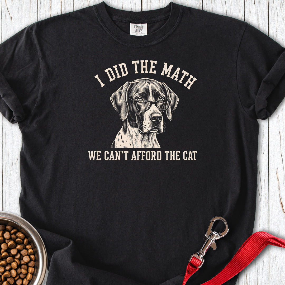 English Pointer I Did The Math Premium Tee Gift For Dog Lover