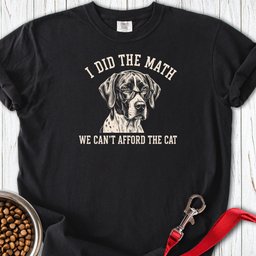English Pointer I Did The Math Premium Tee Gift For Dog Lover
