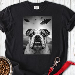 English Bulldog Ufo Premium Tee Gift For Dog Lover