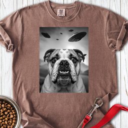 English Bulldog Ufo Premium Tee Gift For Dog Lover