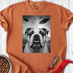 English Bulldog Ufo Premium Tee Gift For Dog Lover