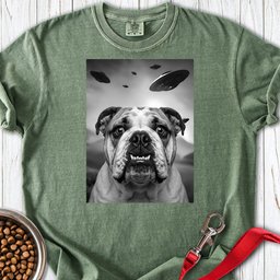 English Bulldog Ufo Premium Tee Gift For Dog Lover