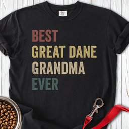 Great Dane Grandma Premium Tee Gift For Grandma