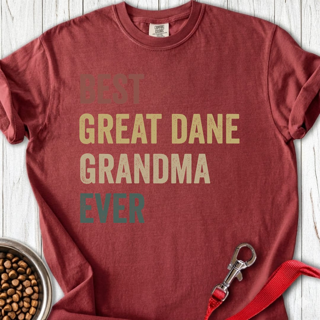 Great Dane Grandma Premium Tee Gift For Grandma