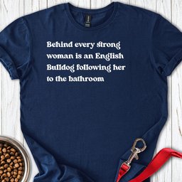English Bulldog Strong Woman T Shirt Gift For Women