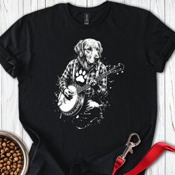 Golden Retriever Banjo T Shirt Gift For Dog Lover