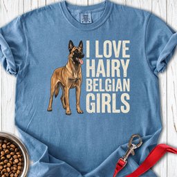 Hairy Belgian Malinois Premium Tee Gift For Dog Lover