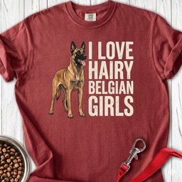 Hairy Belgian Malinois Premium Tee Gift For Dog Lover