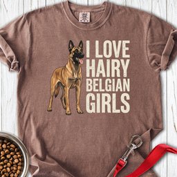 Hairy Belgian Malinois Premium Tee Gift For Dog Lover