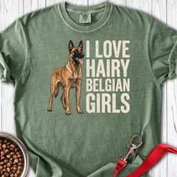 Hairy Belgian Malinois Premium Tee Gift For Dog Lover
