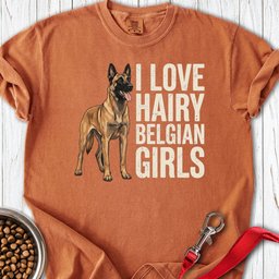 Hairy Belgian Malinois Premium Tee Gift For Dog Lover