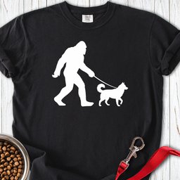 Husky Bigfoot Premium Tee Gift For Dog Lover