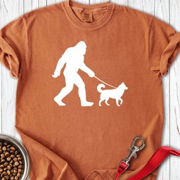 Husky Bigfoot Premium Tee Gift For Dog Lover