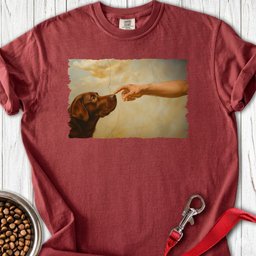 God Creates Chocolate Lab Premium Tee Gift For Dog Lover
