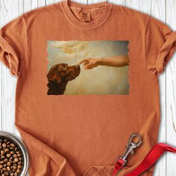 God Creates Chocolate Lab Premium Tee Gift For Dog Lover