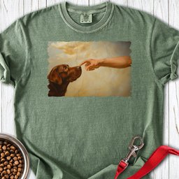 God Creates Chocolate Lab Premium Tee Gift For Dog Lover