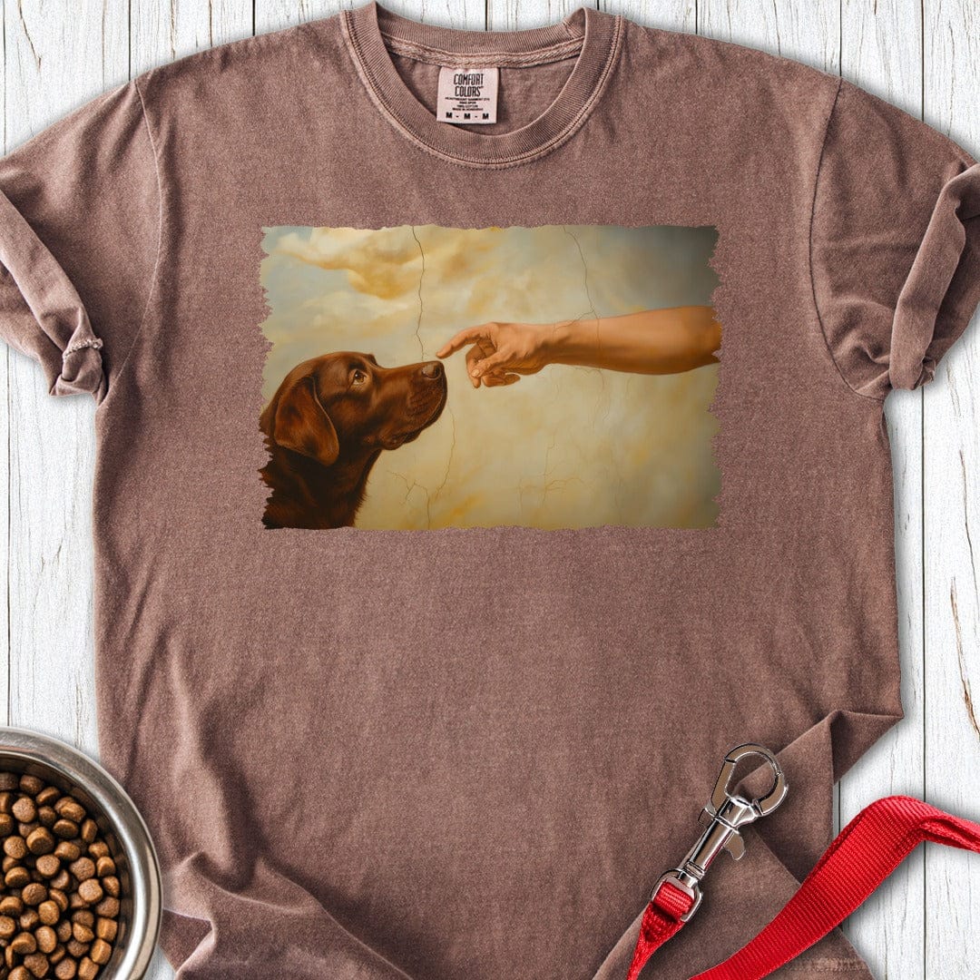 God Creates Chocolate Lab Premium Tee Gift For Dog Lover