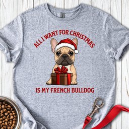 French Bulldog Christmas T Shirt Gift For Dog Lover