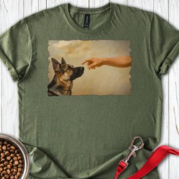God Creates German Shepherd T Shirt Gift For Dog Lover