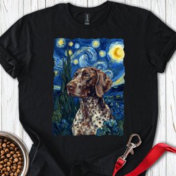 German Shorthaired Pointer Van Gogh T Shirt Gift For Dog Lover