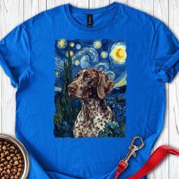 German Shorthaired Pointer Van Gogh T Shirt Gift For Dog Lover
