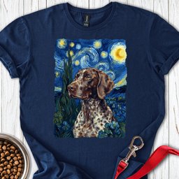 German Shorthaired Pointer Van Gogh T Shirt Gift For Dog Lover