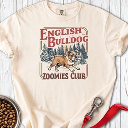 English Bulldog Zoomies Club Premium Tee Gift For Dog Lover