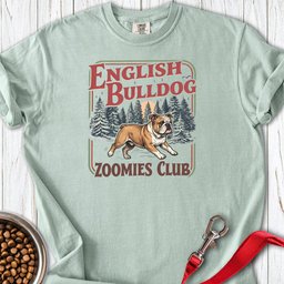 English Bulldog Zoomies Club Premium Tee Gift For Dog Lover