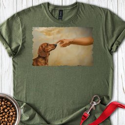God Creates Dachshund T Shirt Gift For Dog Lover