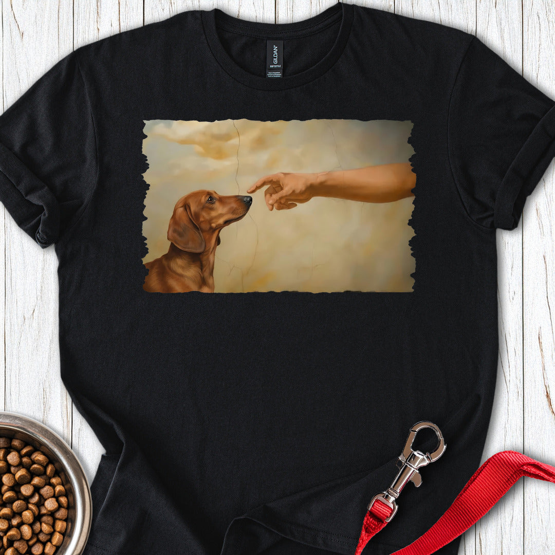 God Creates Dachshund T Shirt Gift For Dog Lover