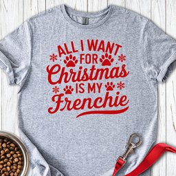 French Bulldog Christmas T Shirt Gift For Dog Lover