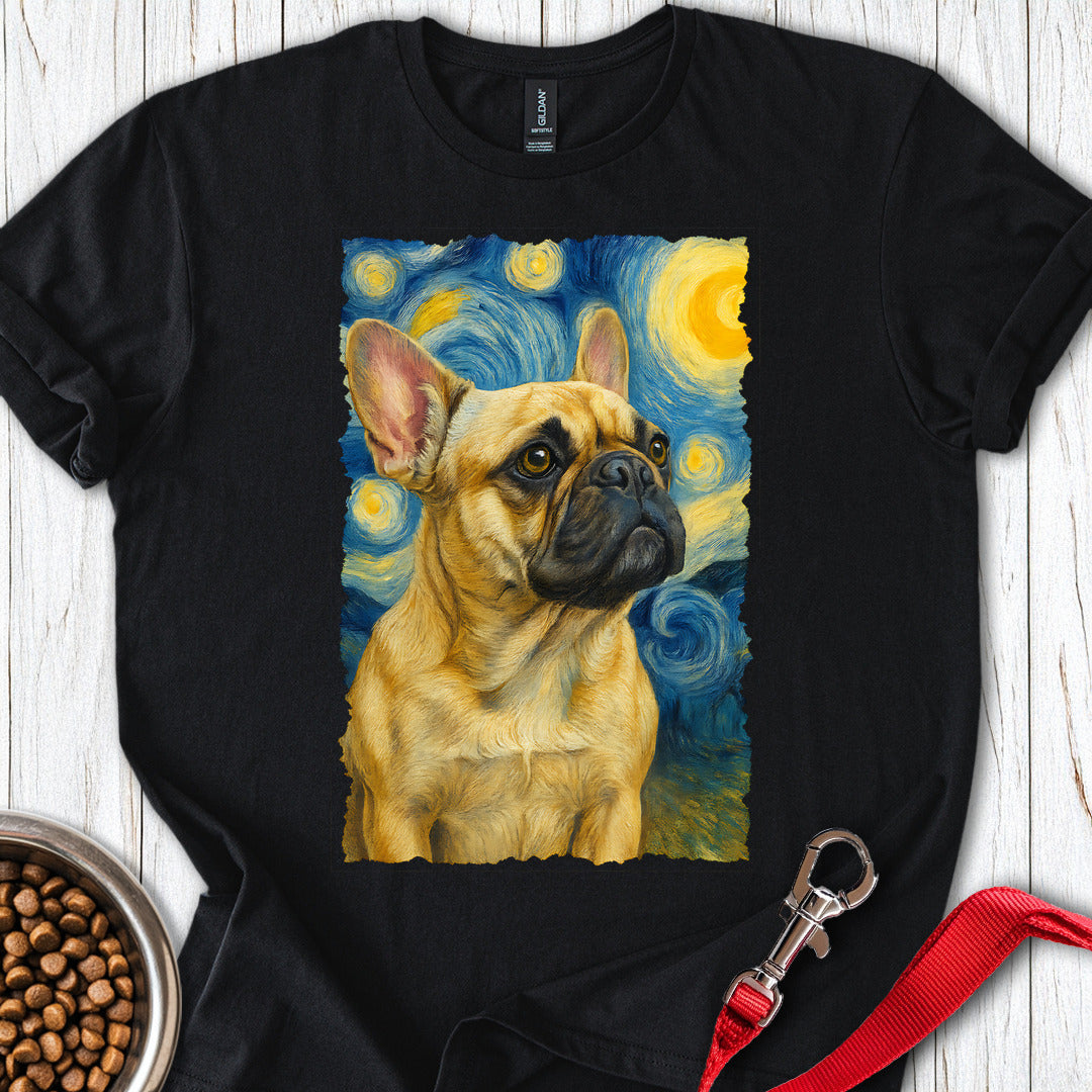 French Bulldog Van Gogh T Shirt Gift For Dog Lover
