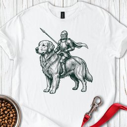 Golden Retriever Knight T Shirt Gift For Dog Lover