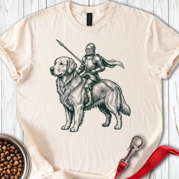 Golden Retriever Knight T Shirt Gift For Dog Lover