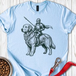 Golden Retriever Knight T Shirt Gift For Dog Lover