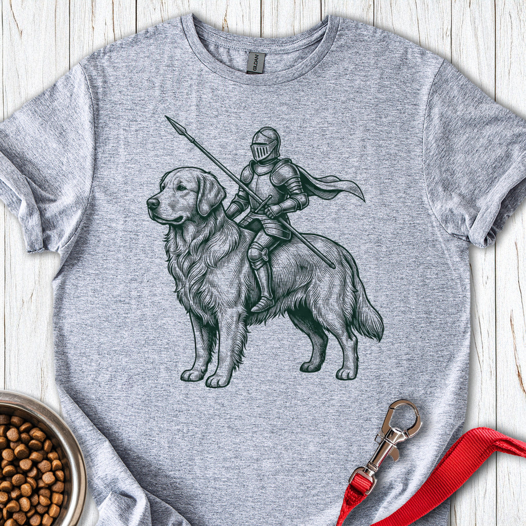 Golden Retriever Knight T Shirt Gift For Dog Lover