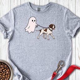 English Pointer Ghost Walk T Shirt Gift For Dog Lover