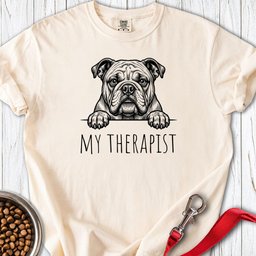 English Bulldog Therapist Premium Tee Gift For Dog Lover