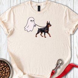 Doberman Halloween Ghost T Shirt Gift For Dog Lover