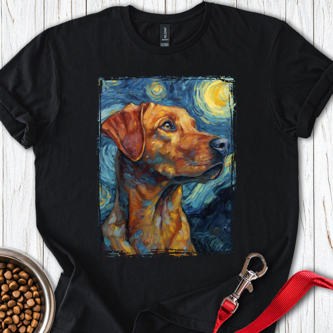 Fox Red Labrador Vincent Van Gogh T Shirt Gift For Dog Lover