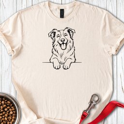 Happy Border Collie T Shirt Gift For Dog Lover