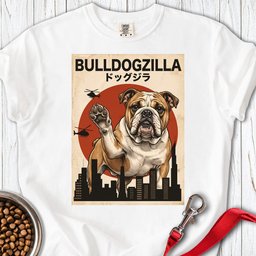 English Bulldog Bulldogzilla Premium Tee Gift For Dog Lover