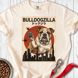 English Bulldog Bulldogzilla Premium Tee Gift For Dog Lover