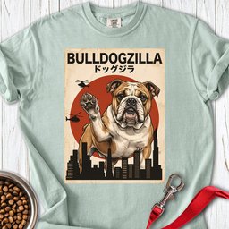 English Bulldog Bulldogzilla Premium Tee Gift For Dog Lover