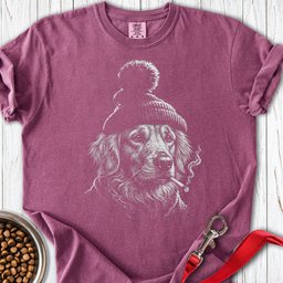 Golden Retriever Cigarette Premium Tee Gift For Dog Lover
